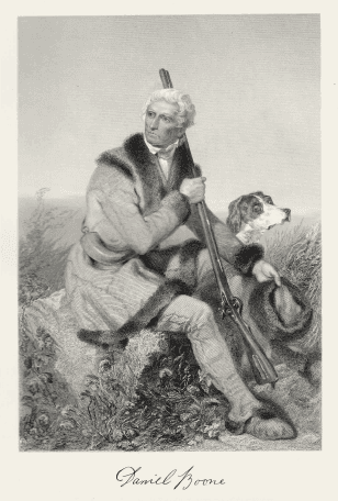 Artists impression of Daniel Boone