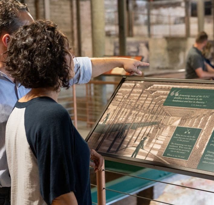 guests-looking-at-sign-bourbon-pompei