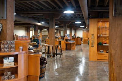 Download A picture of the Buffalo Trace Distillery gift shop merchandise for purchase intended for media kit usage.