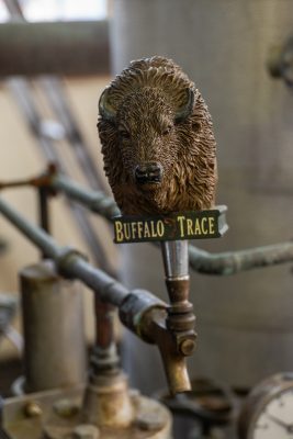 Download A picture of a buffalo head Buffalo Trace topper on a still at Buffalo Trace Distillery intended for media kit usage.
