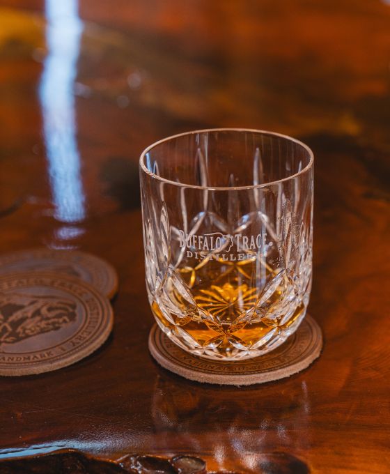Hand-cut crystal whiskey glass